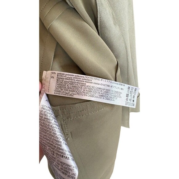 NWT Zara Women Ladies Faux Suede  Jacket Lightweight Coat Pockets Oversized XS - Picture 7 of 11